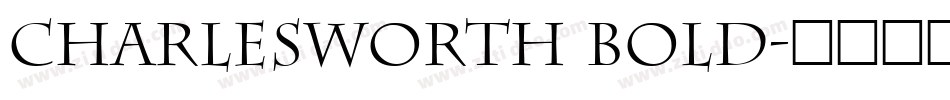 Charlesworth Bold字体转换